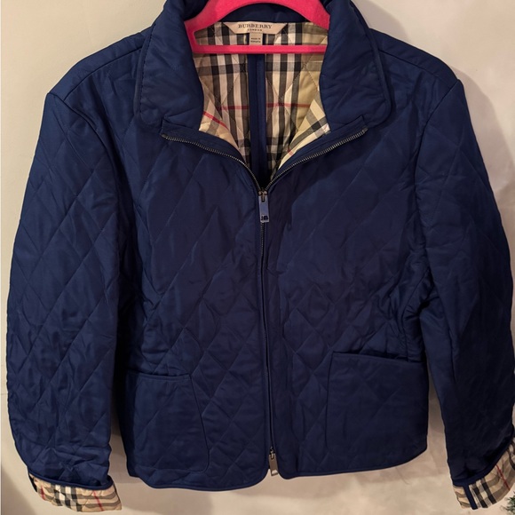 Burberry jacket navy blue used size medium - Picture 1 of 8